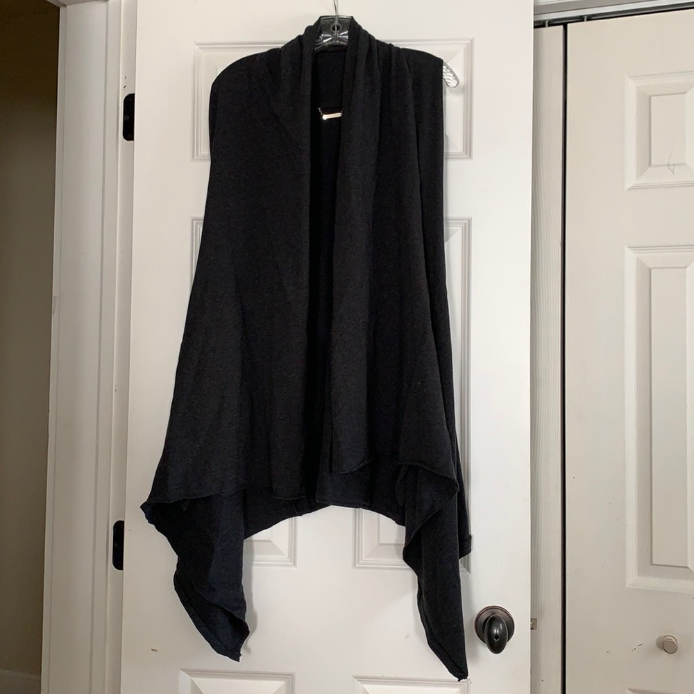 Corson open sleeveless cover up.  Gray.  Size 0 (one size)